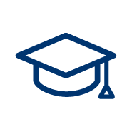 Icon Sponsionshut als Symbol für Karriere und Akademie